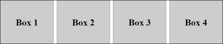 evenly spaced divs using display inline-block